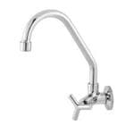 Torneira de Cozinha Inox 18 cm Fixa Parede com Arejador C-52 Gold Flex